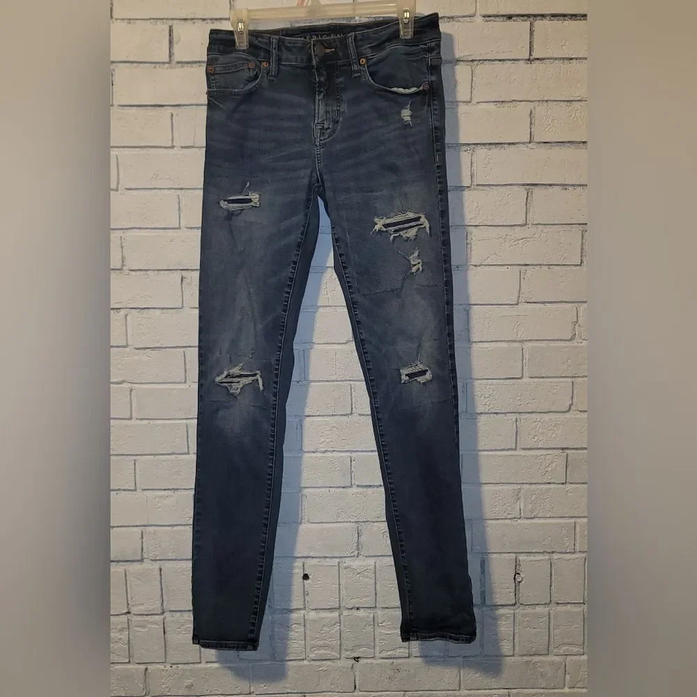American Eagle Next Level Flex Distressed Slim Jeans - Size 30x34